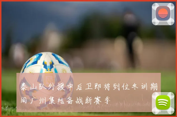 泰山队外援中后卫即将到位冬训期间广州集结备战新赛季
